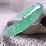 [ARRME] Myanmar Round Bracelet Natural Jade Ice Jade bangle Small Jewelry Light Green Fashion Access