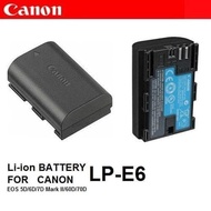 Kamera - Battery Baterai Canon LP-E6 LP E6 For Canon EOS 5D Mark II, 5D Mark III, 60D, 70D, 6D, 7D