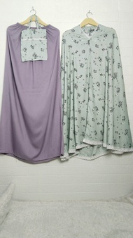 Mukena Rayon Jumbo Dewasa Motif Bunga Kecil Printing