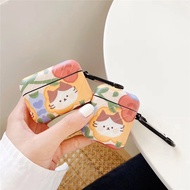 Airpods casing Cute Cartoon Kitty Little Cat AirPods 1/2/3 /pro/Case Personalized Creative Korean Flower AirPods Pro Cover