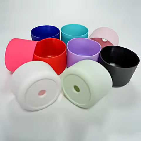 1Pcs Durable Anti-Slip Silicone Boot Colorful Protective Bottle Bottom Base Soft Cup Sleeve for Owal