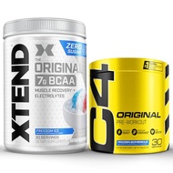 Cellucor Pre Workout & BCAA Bundle, C4 Original Pre Workout Powder, Frozen Bombsicle, 30 Servings + 