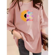 Women's Plus Size 1XL-5XL Cropped T-Shirt - Polyester