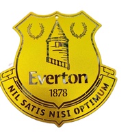 Everton โลโก้  เอฟเวอร์ตัน วัสดุเหล็กตัดเลเซอร์ ขาด 18 cm. ทำสีทอง สีทองประกาย สีพ่นรถยนต์ภายนอก ไม่เป็นสนิม สวยงามคงทนติตตั้งได้ ทุกๆ ผนั่ง