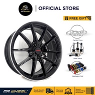 New Sport Rim RAYS G25 18x8 5H112-114.3 ET42 Gloss Black Lip Polish Mr Wheel 18 inch