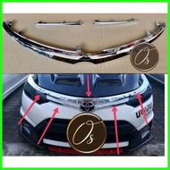 ♞ ◭  ◹ Toyota Vios 2014 NCP150 Front Bumper Grile Grille Garnish Chrome GRILL LINING moulding 2014