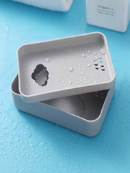 Porta jabón de estilo japonés para 1 jabón con bandeja de drenaje, estante creativo para jabón de doble capa sin acumulación de agua, sin necesidad de perforar, para lavabo