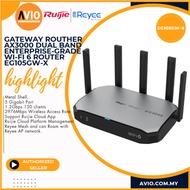 Ruijie Wi-Fi Wifi 6 AX3000 Wireless Dual Band Router 5 Gigabit RJ45 Port 5Antenna 2976Mbps EG105GW-X