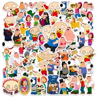 50pcs Family Guy Peter, Meg & Brian Stickers for Laptop, Phone, Tablet & Skateboard