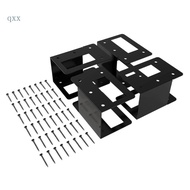 CH* 4Pcs Adjustable Metal Firewood Racks  Lumber Storage Support Organizers