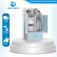 Portable shelf cabinet Portable cupboard/ 6 doors + 2 Portable Plastic Box Cupboard/ 6 Doors Disasse