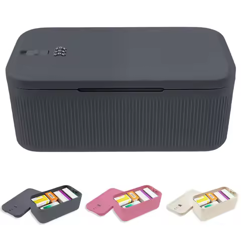 Lockable Storage Box Versatile Safe Small Storage Box Portable Food Refrigerator Container Home Pers