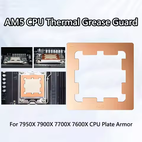 ICE Whale AMD AM5 CPU Thermal Grease Guard Chips Heat Dissipation Armor Cover Copper For 7950X 7900X