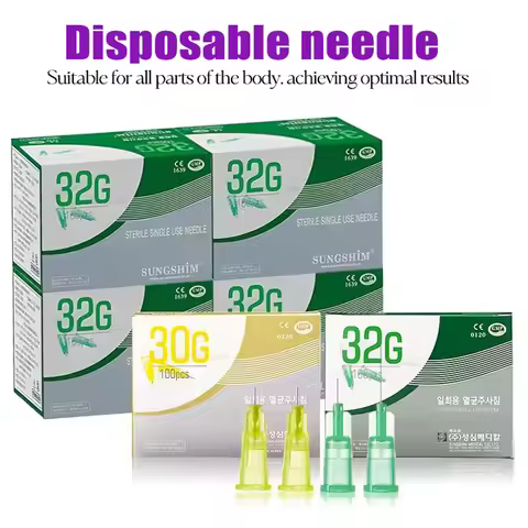 50-200pcsSmall Needle 25G 27G 32G 31G 30G 34G 4mm 13mm 30mmDisposable Stainless Steel Ultrafine Shar