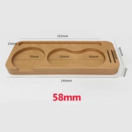 Wooden Coffee Tamper Stand Espresso Tamper Station for Barista Espresso Shop 51/53/58mm Coffee Tampi