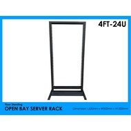 4ft Open bay Server rack 24U