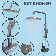 Shower 1 Set Paket Lengkap Wall Mounted Shower Kamar Mandi 4 Dalam 1 Set Panas Dingin SJ-88