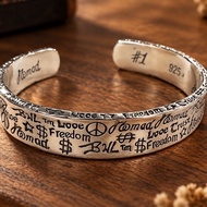 Vintage original design s925 silver adjustable bangle