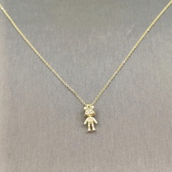 22k / 916 Gold Bear Brick Necklace