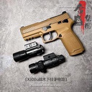 X300U金屬戰術LED下掛式可攜式手電筒導軌司駿hk416激趣ldt速格配件