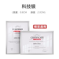 Wood Color Photo Frame Patent Certificate Holder Wall-Mounted A4 Honor Certificate Display Frame Pun