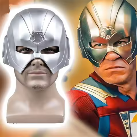 Anime Movie Peacemaker Christopher Smith Masks Cosplay COSTUME Soft PVC Mask Halloween Masquerade Pa