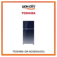 Toshiba GR-AG58SA(GG) 610L 2 Door Fridge - Blue