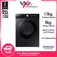 Samsung BESPOKE AI Front Load Washer Dryer 13KWash/8KG Dryer (WD13BB944DGB/FQ) Washing Machine/Mesin Basuh Auto/洗衣机