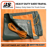 4x6ft Heavy Duty S400 Makapal Trapal Lona Tolda Tarpaulin Truck Cover Roof Cover Sunproof trapal wat