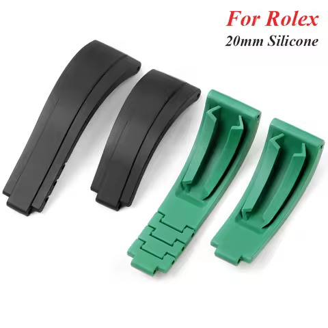 For Rolex Rubber Wrist Band for Daytona Submarine Water Ghost Black Green Watch Strap 20mm Waterproo