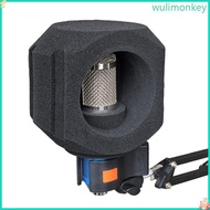 WU Microphone Windscreen Studio Microphone Noise Isolation Shield Windshield