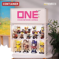[High Quality]Two-Layer Display Box POP MARTContainer Luminous Display Box Acrylic Display Dustproof Box Doll Hand-Made Storage Box Toy Doll Model Display Cabinet