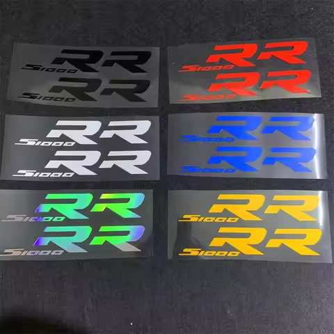 2pcs Motorcycle Refit Personalized Sticker Decorative Colorful Laser Reflective Waterproof Decals fo