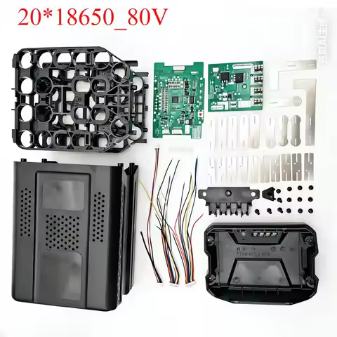 Li-ion Battery Case Storag Box 20*18650 BMS Charging Protection Circuit Board PCB For Greenworks 80V