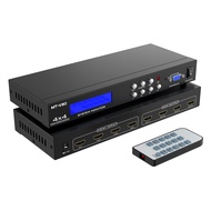 MT-VIKI 4x4 HDMI Matrix 4 in 4 Out 4K@30Hz HDMI Matrix Switcher & Splitter Support 4Kx2K@30HZ, EDID,
