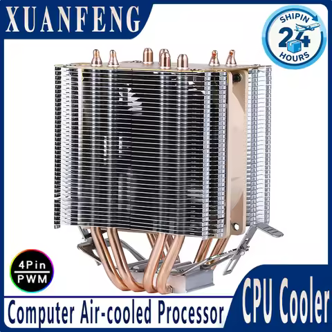 PC Radiator Twin Towers 4 Heat Pipe Air-cooled CPU Cooling Fan Suitable For Installing LGA775 115x 1