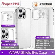 Case iphone 16 Pro Max / 16 Pro / 16 Plus / 16 WiWU iShield Evo Hybrid Clear Casing (TPP-109)