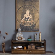 Economic Wooden Altar Table for Home Buddha Shrine God Table Small Offering Table for Wealth God Art