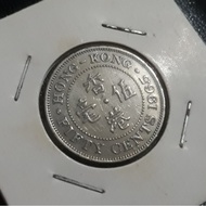 Hong Kong - 50 Cents 1965 : Koin / Asing / Uang Kuno
