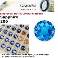 Hotfix Crystal Swarovski Elements Batu Tampal/Iron on Crystal (Sapphire 206)