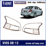 Toyota vios ncp93 2008-2013 chrome rear tail lamp trim cover accessories vios dugong