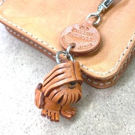 歐系牧羊犬 狗狗 真皮鑰匙圈 手工製作 牽繩吊飾 包包吊飾 日本製造 VANCA