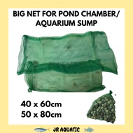 Big Net/ Mesh Bag for Pond Chamber / Big Sump tank Media Aquarium Fresh Water/ Salt water Beg Cerut Ikan
