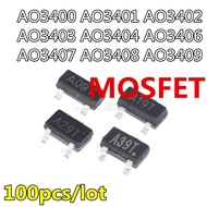 100 Pcs AO3400 A09T AO3401 A19T AO3402 A29T AO3403 A39T AO3404 A49T AO3406 A69T AO3407 A79T AO3408 A