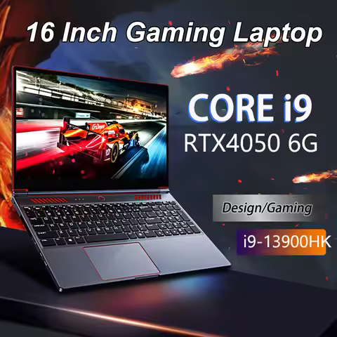 16Inch Gaming Laptop Computer Notebook RTX4050 6G Intel Core i9-13900HK Windows11 RAM Max 64GB DDR5 