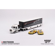 MINI GT 1:64 Corvette Racing C8.R Transporter Set MGTS0009
