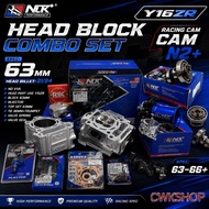 Y16 RACING HEAD BLOCK COMBO SET SPEC 63MM 21/24 NO VVA BILLET HEAD block set Y16 FULL NLK