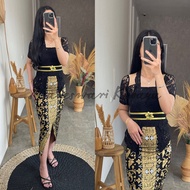 HITAM Kebaya Bali Set Tiedye Modif Bali Black