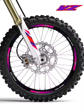 Motorcycle Wheel Sticker Reflective Rim Decal Stripe Tape For YZ 125 125X 250 250X 250F 250FX 450F 4