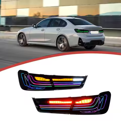 LED RGB Tail Light for BMW 3 Series G20 G28 G80 2019-2025 CSL Style Car Rear Lamp Running Turn Brake